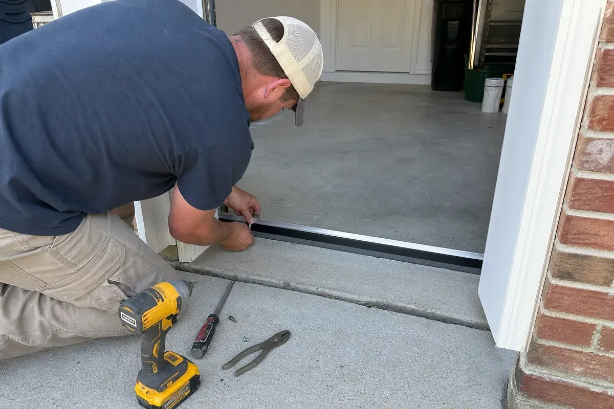 Sealed rodent entry point after exclusion service in Hampton Roads