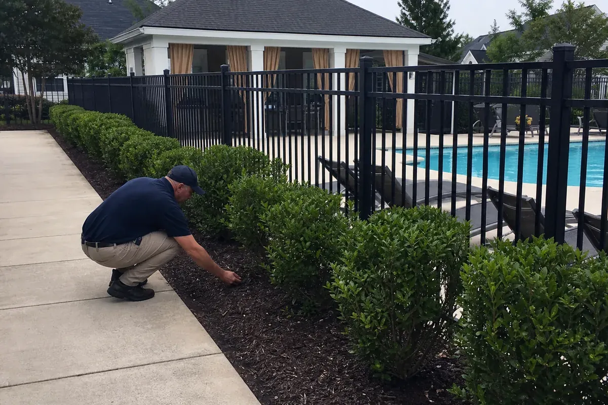 Same Hampton, VA property after inspection-first pest treatment